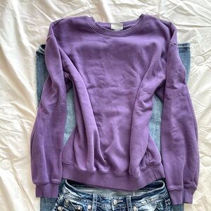 H&M Women's Purple Crew Neck Sweater